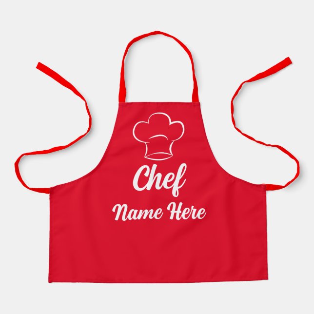 Tablier Nom du chef personnalisé Cuisine Amour Cuisine per (Recto)