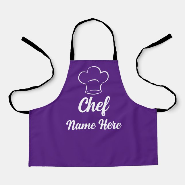 Tablier Nom du chef personnalisé Cuisine Amour Cuisine per (Recto)