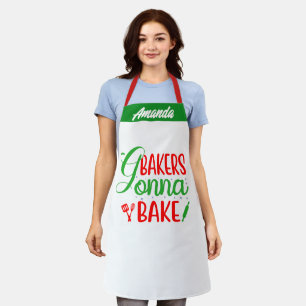 Tablier Nom du chef personnalisé Tabliers, Bakers Gonna Ba