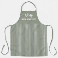 Nom du jardinier principal Pinstripe blanche | Per