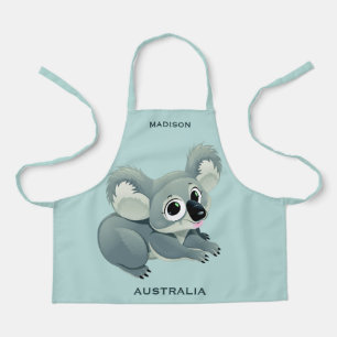 Tablier Nom et texte personnalisés Koala