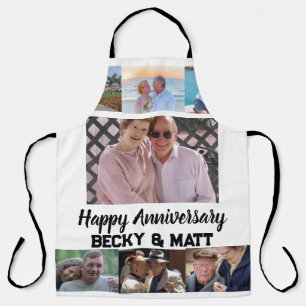 Tablier Nom moderne personnalisé 7 Anniversaire photo