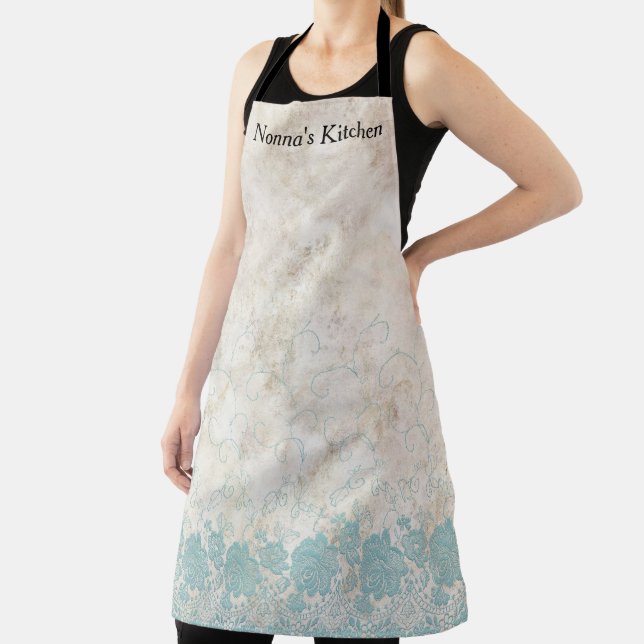 Tablier Nom personnalisé Apron, Nonna's Kitchen Apron (Insitu)
