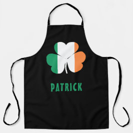 Tablier Nom personnalisé Celtic Irlande Shamrock Drapeau i