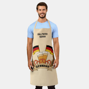 Tablier Nom personnalisé de la bière allemande