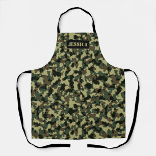 Tablier Nom personnalisé de la caméra verte
