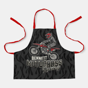 Tablier Nom personnalisé Dirt Vélo Rider Motocross Racing