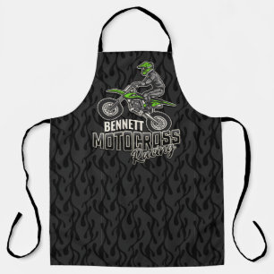 Tablier Nom personnalisé Dirt Vélo Rider Motocross Racing