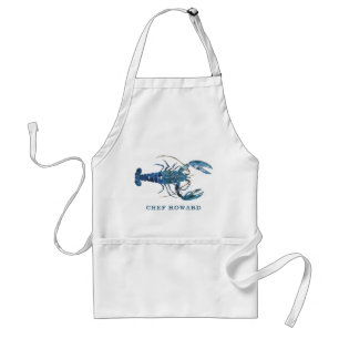 Tablier Nom personnalisé du homard bleu