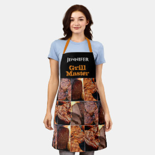 Tablier Nom personnalisé Grill Master Barbecue Viande-Bar