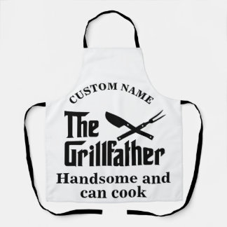 Tablier Nom personnalisé Le chef Grillfather