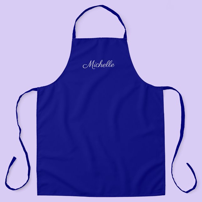 Tablier Nom personnalisé Marine Blue Chefs (Créateur téléchargé)