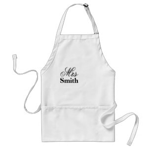 Tablier Nom personnalisé Mme Smith