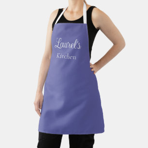 Tablier Nom personnalisé Périwinkle Apron