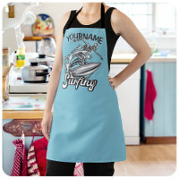 NOM personnalisé Surfer Big Wave Skeleton Surfing
