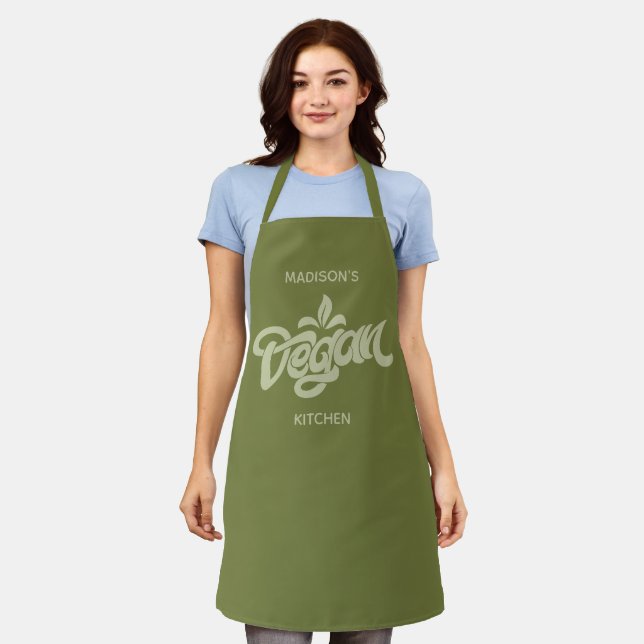 Tablier Nom personnalisé Vegan (Porté)