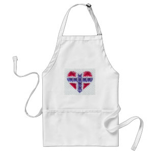 Tablier Nordic norvégien Norvège Hj de point de croix de