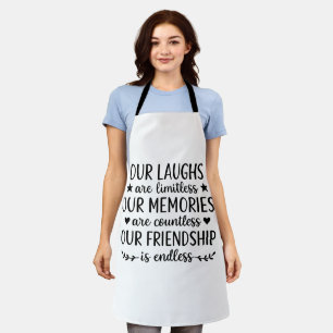 Tablier Notre Citation D'amitié Aux Éclats de Rire Illimit
