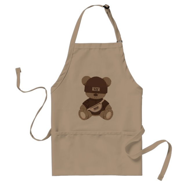 Tablier Nounours Teddy Cool : Meilleur Design d'Ours (Devant)