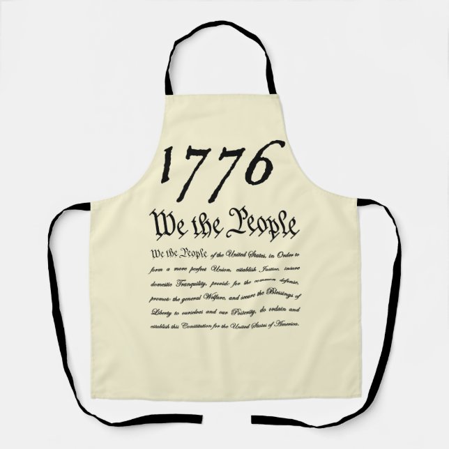 Tablier Nous le peuple - 1776 (Recto)