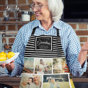 Tablier NOUS VOUS AIMONS GRANDMA Famille Photo Collage Scr