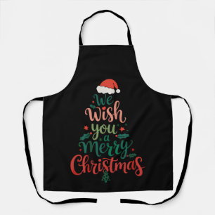 Tablier Nous vous souhaitons un joyeux Noël Xmas Chapeau d