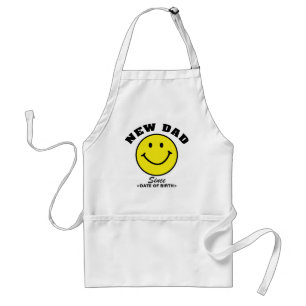 Tablier Nouveau cadeau personnalisé de papa de visage