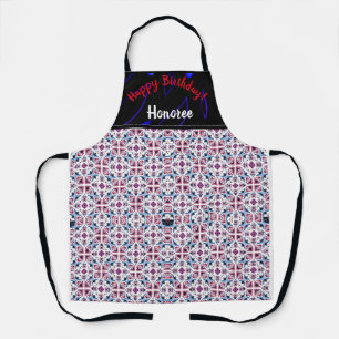 Tablier Nouveaux débuts Anniversaire Joli Motif Apron
