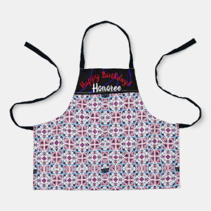 Tablier Nouveaux débuts Anniversaire Joli Motif Apron