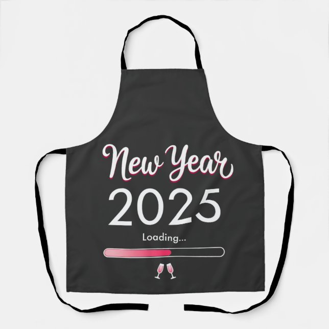 Tablier Nouvel An Chargement 2025 Joyeux Noël du Nouvel An (Recto)