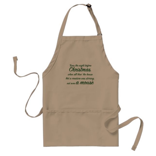 Tablier Nuit avant Noël Art Adulte Apron (Devant)