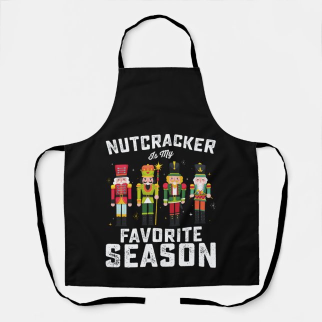 Tablier Nutcracker est ma saison préférée Noël (Recto)