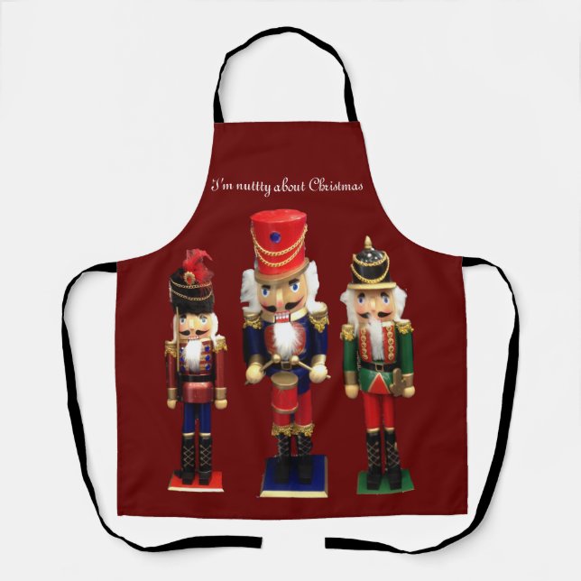 Tablier "Nutty à propos de Noël" Nutcracker (Recto)