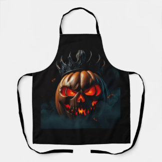 Tablier Obsidian Crown Pumpkin King Art