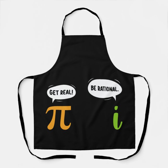 Tablier Obtenir Réel Être Rationnel Funky Math Pi Geek Jou (Recto)