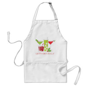 Tablier Obtenons les cocktails gais de Noël