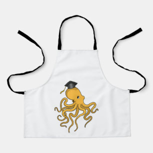 Tablier Octopus comme étudiant avec diplôme