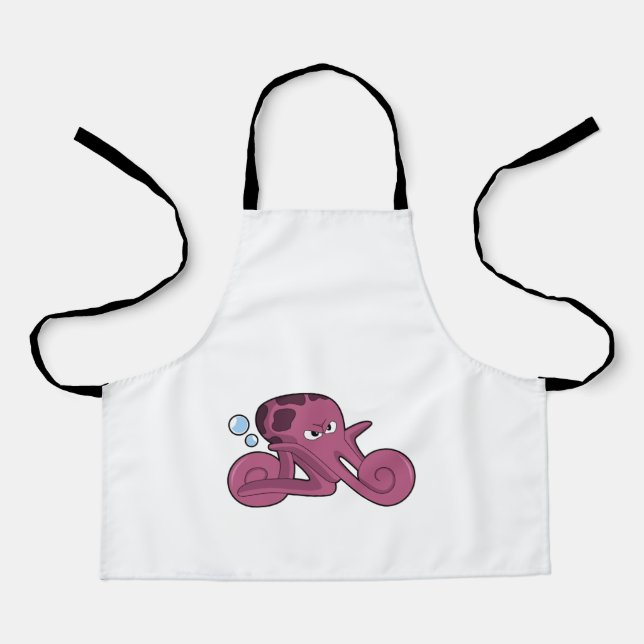Tablier Octopus en moto (Recto)