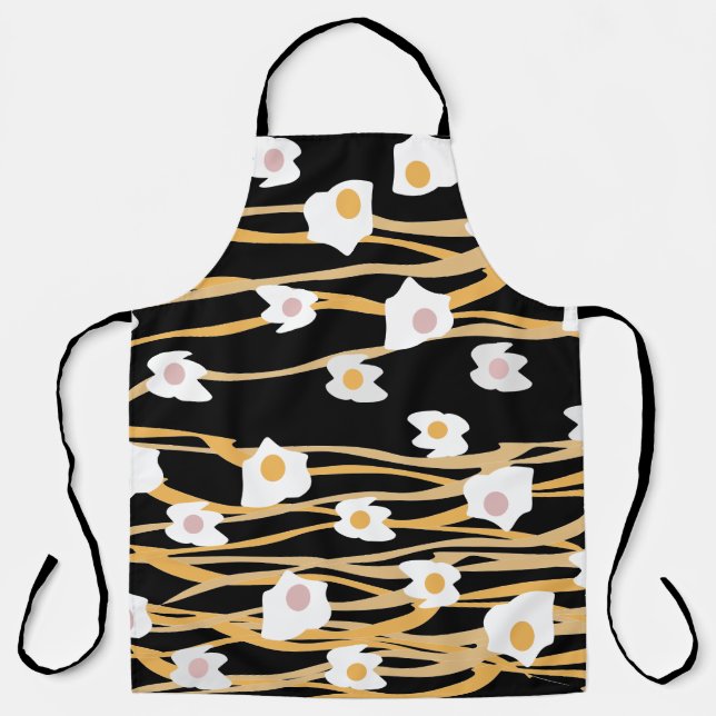 Tablier Oeufs et nouilles Dîner Motif (Recto)