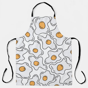 Tablier Oeufs Levés À La Main Amusants Motif sans couture