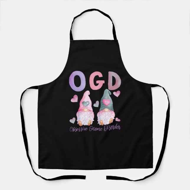 Tablier OGD - Trouble Gnome Obsessionnel - Aquarelle G mig (Recto)
