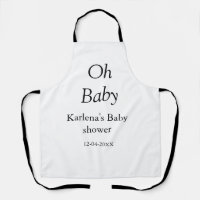 Oh bébé ajouter nom baby shower date simple minimu