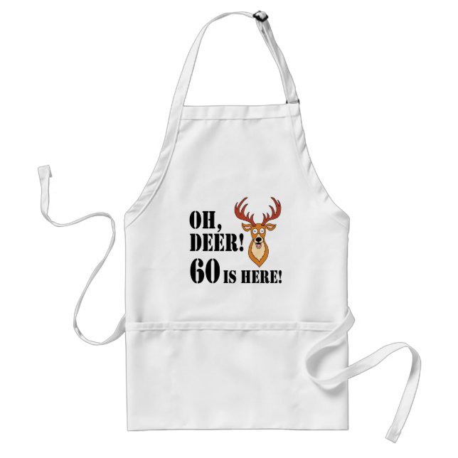Tablier Oh Deer 60e anniversaire Adulte Apron (Devant)