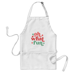 Tablier Oh What Fun - Festive Holiday Typographie