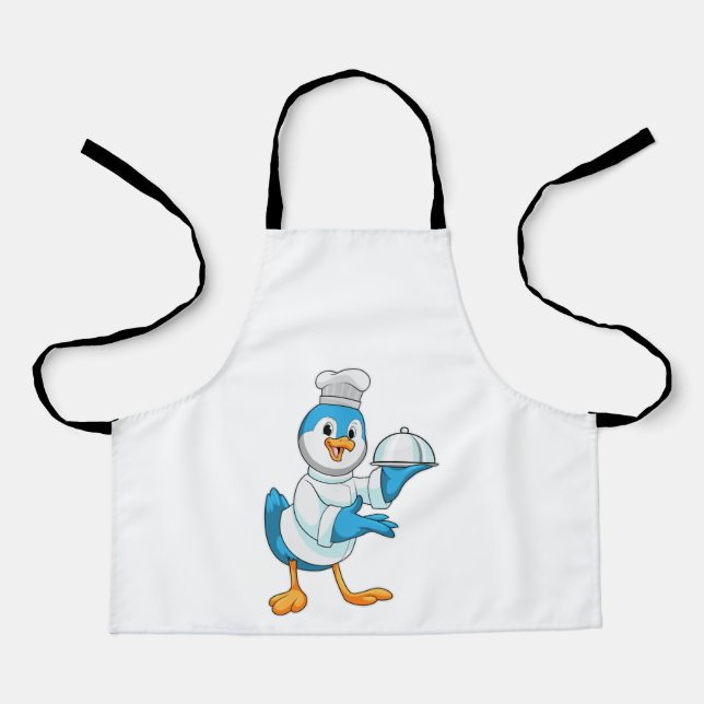 Tablier Oiseau comme cuire avec Platter (Recto)