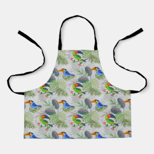 Tablier Oiseau Toucan mignon, Motif de tous les jours, Aqu