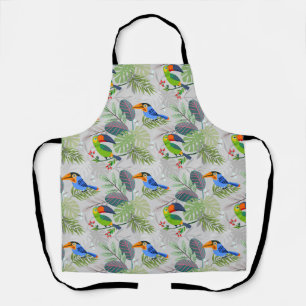 Tablier Oiseau Toucan mignon, Motif de tous les jours, Aqu