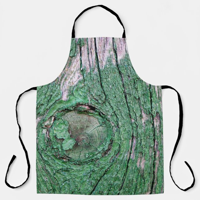 Tablier Old Weathered Painted Green Wood Background Textur (Recto)
