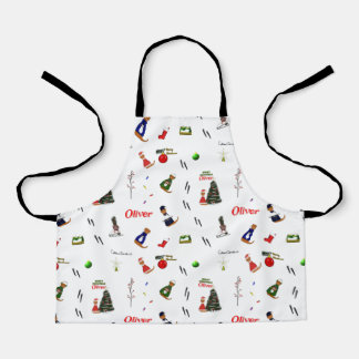 Tablier Oliver Le Motif aléatoire de Noël Otter