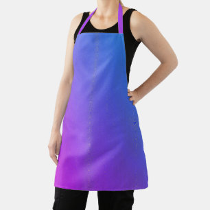 Tablier Ombre d'impression rose et bleu brillant